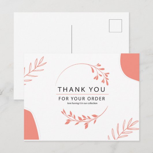 Dankeschön Karte (Vorne/Hinten)