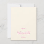Dankeschön Karte (Rückseite)