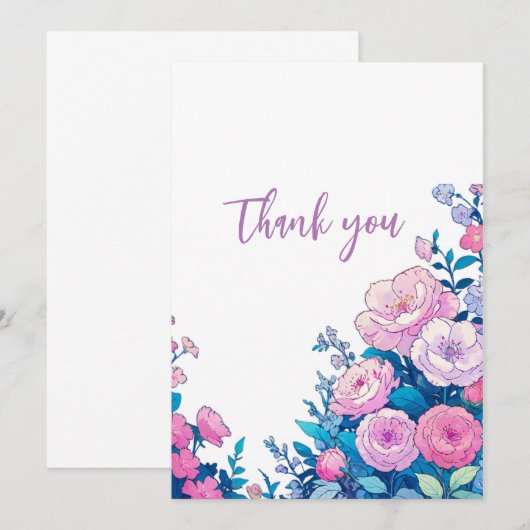 Dankeschön Karte (Vorne/Hinten)