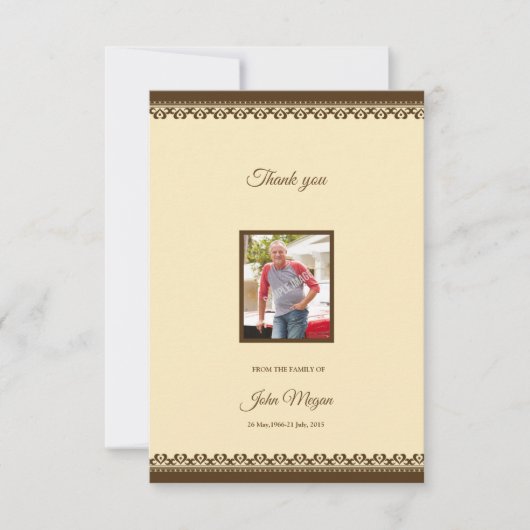 Dankeschön Karte (Vorderseite)