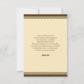 Dankeschön Karte (Rückseite)