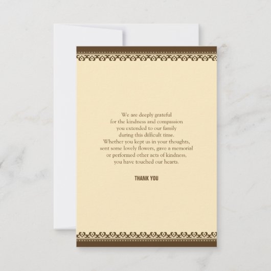 Dankeschön Karte (Rückseite)