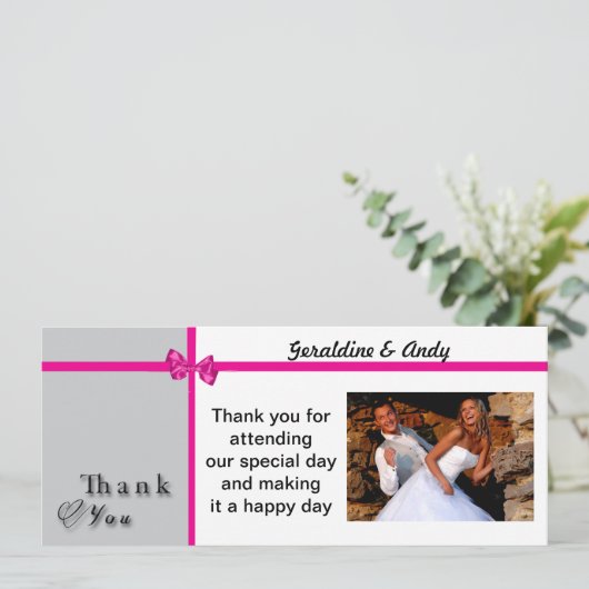 Dankeschön Karte (Stehend Vorderseite)