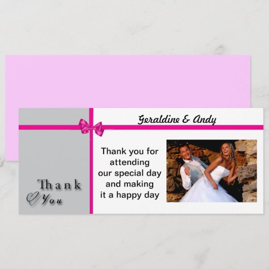 Dankeschön Karte (Vorne/Hinten)