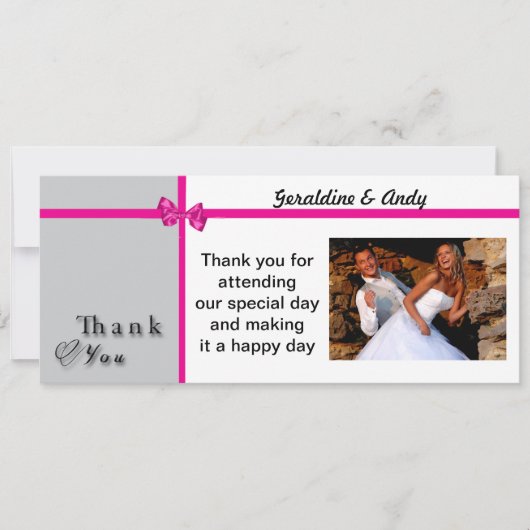 Dankeschön Karte (Vorderseite)