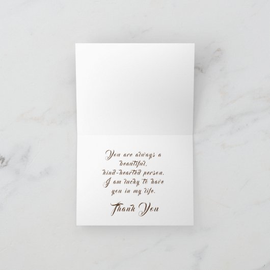 Dankeschön Karte (Innenseite)