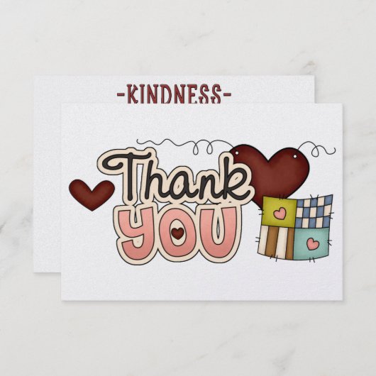 Dankeschön Karte (Vorne/Hinten)
