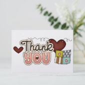 Dankeschön Karte (Stehend Vorderseite)