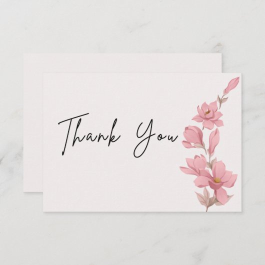 Dankeschön Karte (Vorne/Hinten)