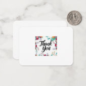 Dankeschön Karte (Vorderseite/Rückseite Beispiel)