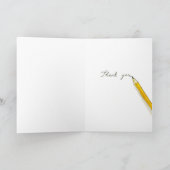 Dankeschön Karte (Innenseite)