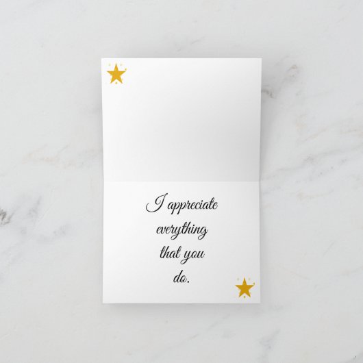 Dankeschön Karte (Innenseite)