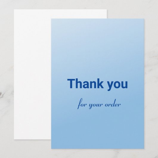 Dankeschön Karte (Vorne/Hinten)