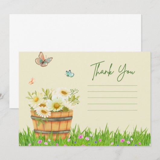 Dankeschön Karte (Vorne/Hinten)