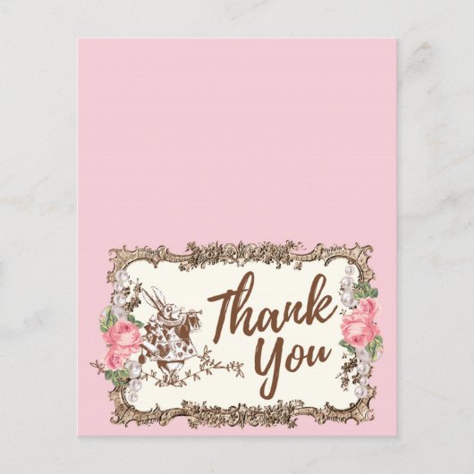 Dankeschön Karte - Alice im Wunderland (Vorne)