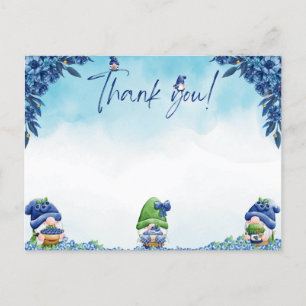 Dankeschön-Karte (Blueberry Gnomes) Postkarte