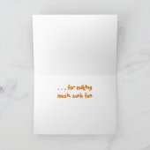 Dankeschön Karte - bunte Pfeifen (Innenseite)