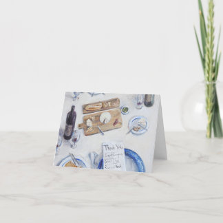 Dankeschön Karte - Charcuterie - Wein - Käse