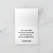 Dankeschön-Karte Dankeskarte (Innenseite)