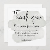 Dankeschön-Karte Dankeskarte (Vorne/Hinten)