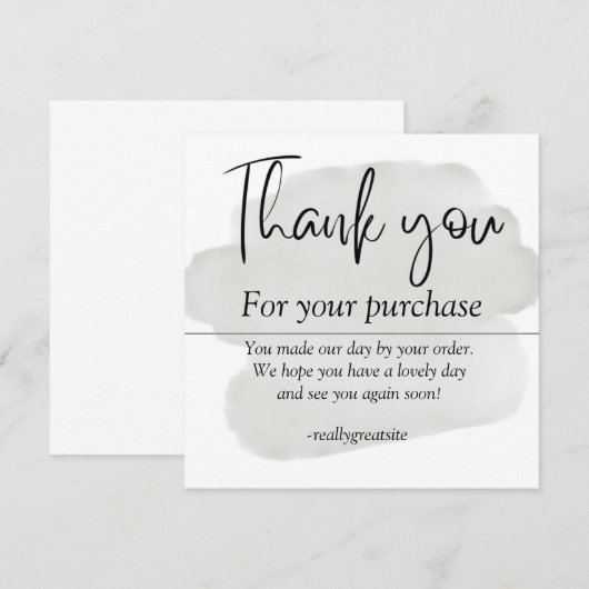 Dankeschön-Karte Dankeskarte (Vorne/Hinten)