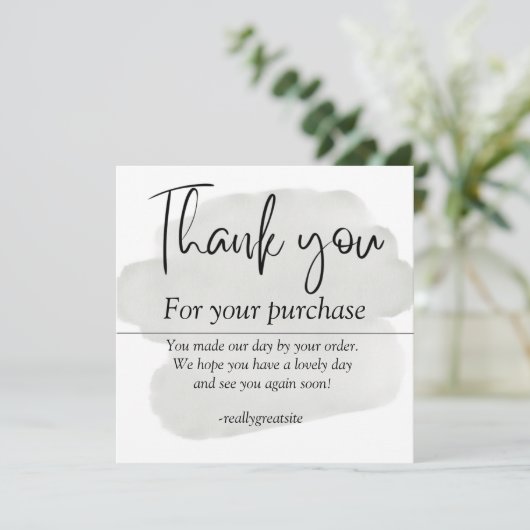 Dankeschön-Karte Dankeskarte (Stehend Vorderseite)