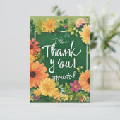 Dankeschön-Karte Dankeskarte (Stehend Vorderseite)
