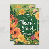 Dankeschön-Karte Dankeskarte (Vorne/Hinten)