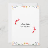 Dankeschön-Karte des Niedlichen Lehrers Einladung (Rückseite)