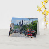 Dankeschön Karte Edinburgh Scotland (Gelbe Blume)