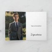 Dankeschön Karte - eingeklappt (Innenseite)