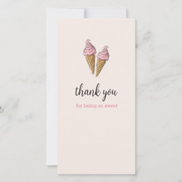 Dankeschön-Karte - Eiscreme-Party