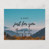 Dankeschön Karte. Familienfreunde und Liebe-Karte. Postkarte (Vorderseite)