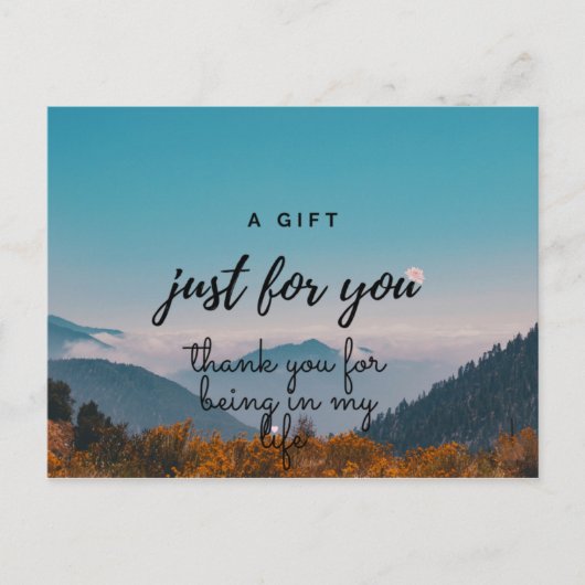 Dankeschön Karte. Familienfreunde und Liebe-Karte. Postkarte (Vorderseite)