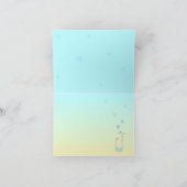 Dankeschön Karte - Flasken/Chemiedesign (Innenseite)