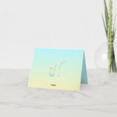 Dankeschön Karte - Flasken/Chemiedesign (Rückseite)