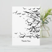 Dankeschön Karte - Fledermäuse / Blank (Stehend Vorderseite)
