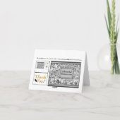 Dankeschön-Karte für Abschluss-Geschenkkarte Dankeskarte (Rückseite)