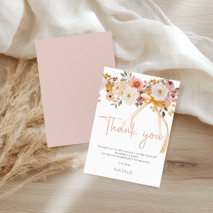 Dankeschön-Karte für Baby Shower Soft Autumn Sprin Karte