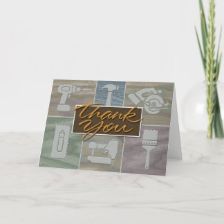 Dankeschön Karte für Baugewerbe