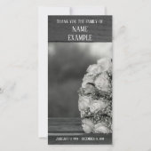 Dankeschön Karte für Beerdigung und Bereavement (Vorderseite)