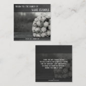 Dankeschön Karte für Beerdigung und Bereavement (Vorne/Hinten)