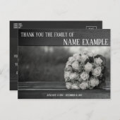 Dankeschön Karte für Beerdigung und Bereavement (Vorne/Hinten)