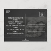 Dankeschön Karte für Beerdigung und Bereavement (Rückseite)