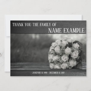 Dankeschön Karte für Beerdigung und Bereavement