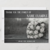 Dankeschön Karte für Beerdigung und Bereavement (Vorderseite)