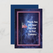 Dankeschön-Karte für den Dienst in unserem Land Dankeskarte (Vorne/Hinten)