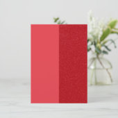 Dankeschön-Karte für den Red Split Panel-Glitzer - Dankeskarte (Stehend Vorderseite)