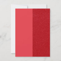 Dankeschön-Karte für den Red Split Panel-Glitzer -