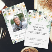 Dankeschön Karte für die Bestattungsrosen Eukalypt